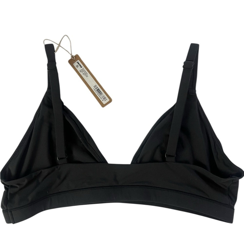 SKIMS Fits Everybody Triangle Bralette – Onyx (Size L) | NWT - Picture 4 of 7